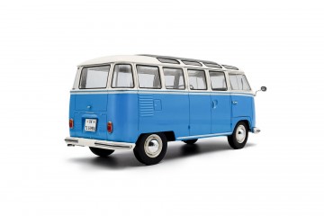 Volkswagen t1 samba blue white 1962 04